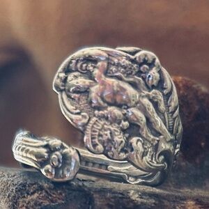 Victorian Sterling Spoon Ring